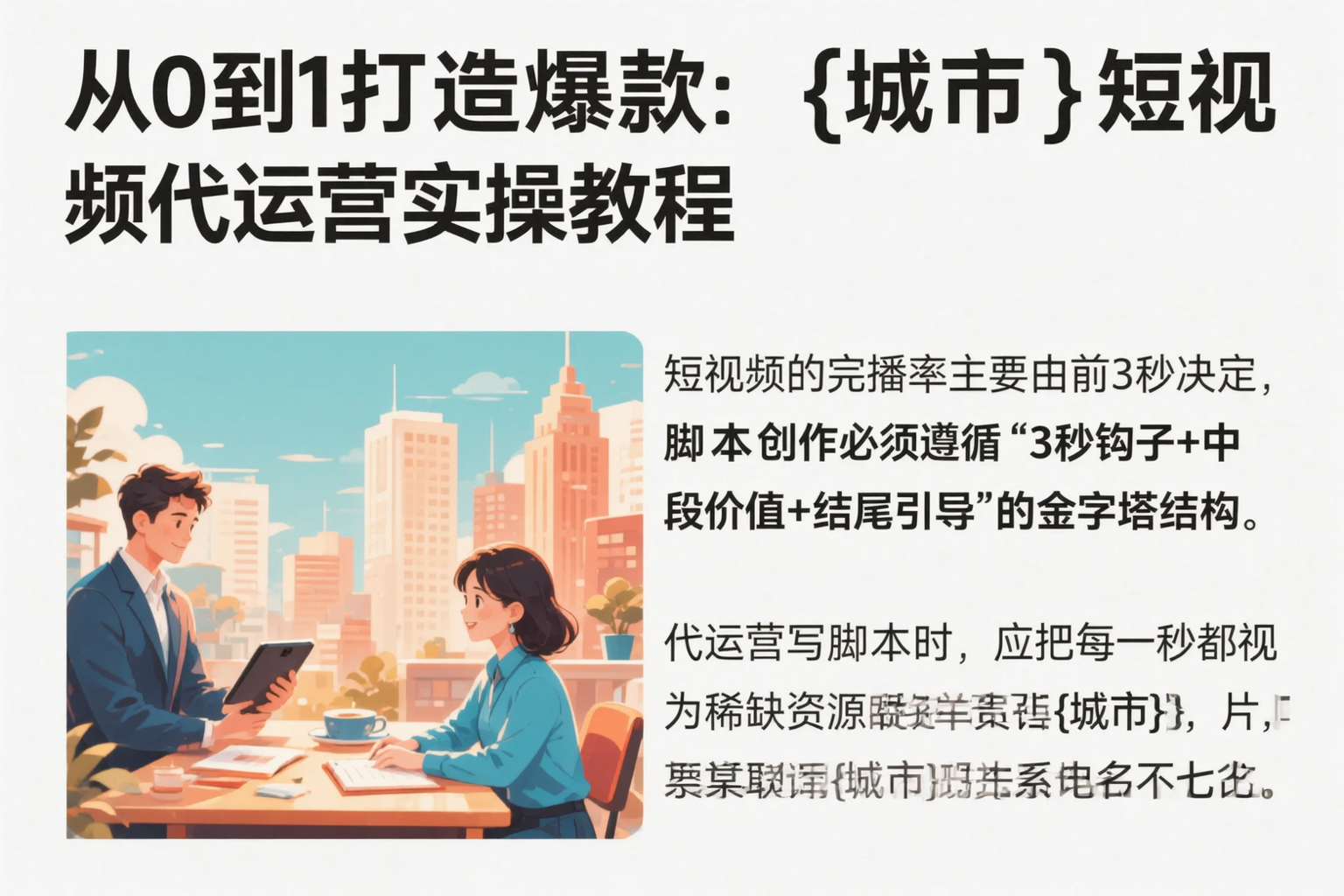 从0到1打造爆款:迪庆短视频代运营实操教程