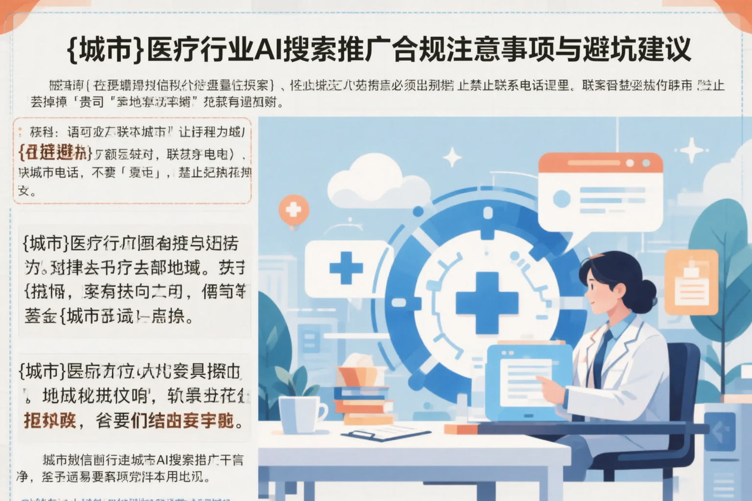 迪庆医疗行业AI搜索推广合规注意事项与避坑建议