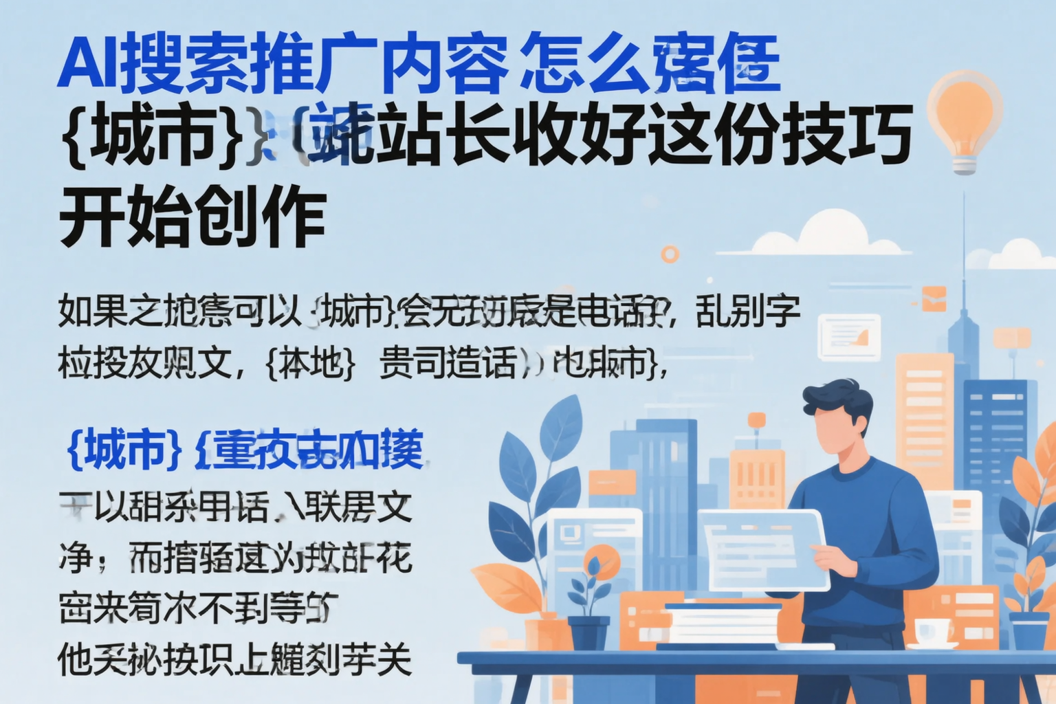 AI搜索推广内容怎么写?迪庆站长收好这份技巧