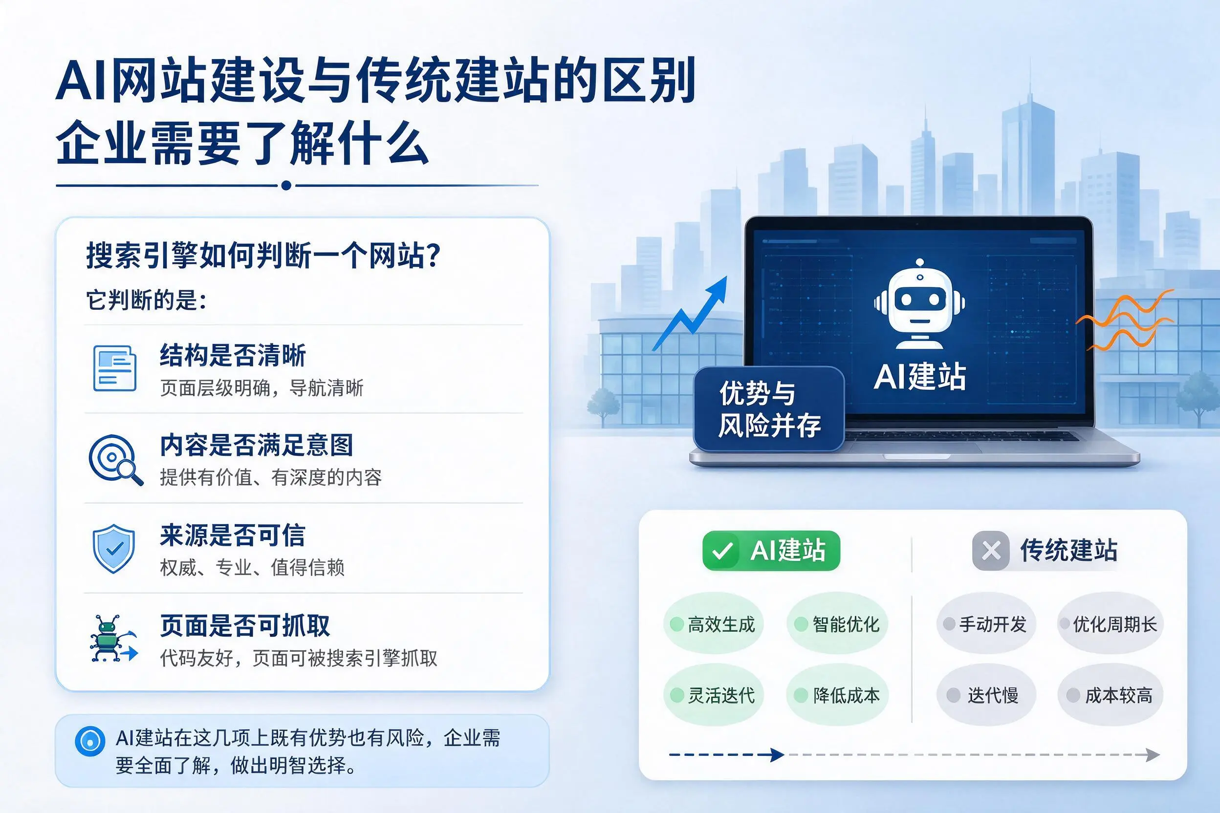 AI网站建设与传统建站的区别，迪庆企业需要了解什么