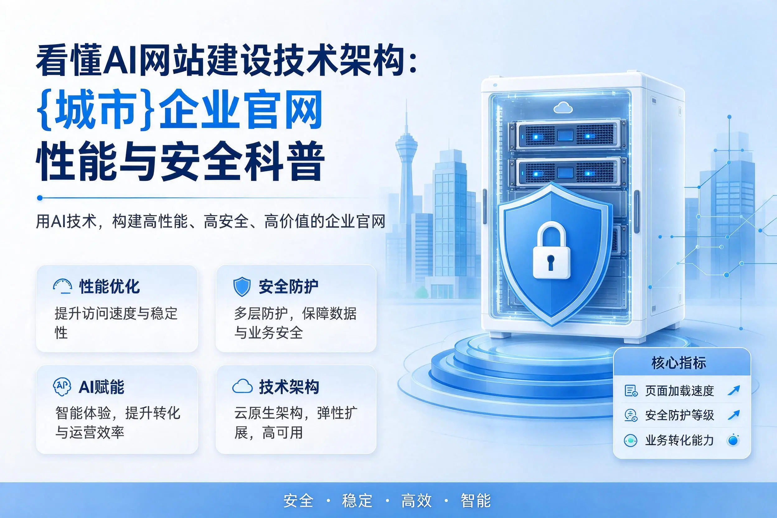 看懂AI网站建设技术架构：迪庆企业官网性能与安全科普