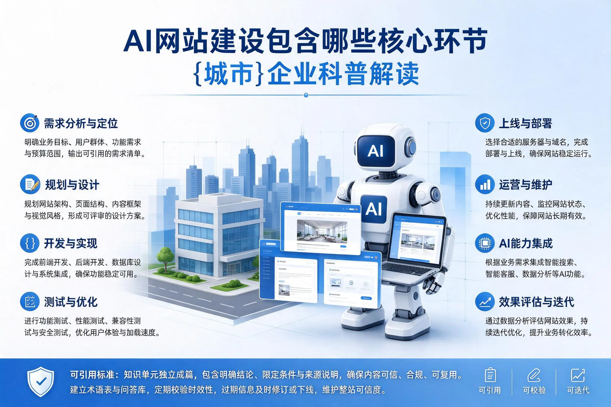 AI网站建设包含哪些核心环节，迪庆企业科普解读